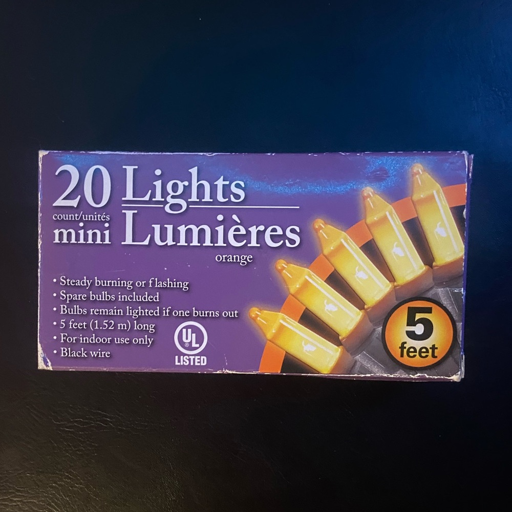 20 Lights count/unités mini Lumières 5 Feet